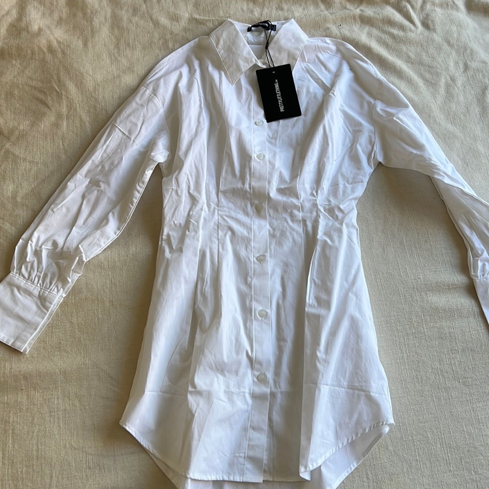 White corset dress